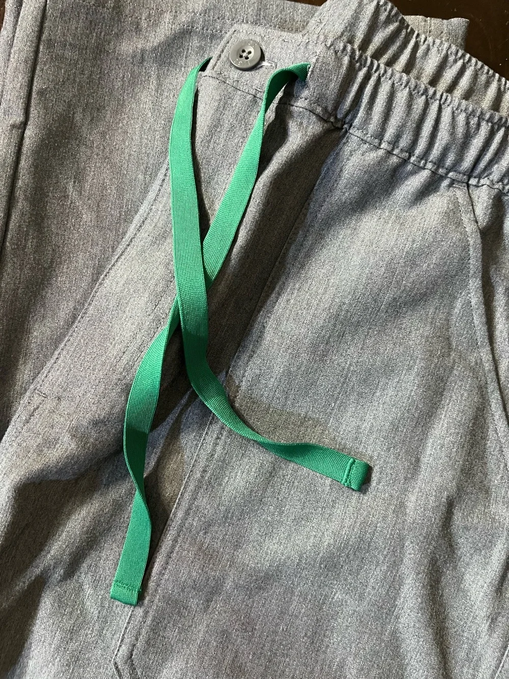 Figs Cairo Cargo Straight Leg Scrub Pants, Technical Collection, Grey, Sz XL